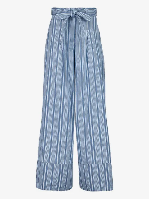 PAULA Elisa striped wide-leg trousers