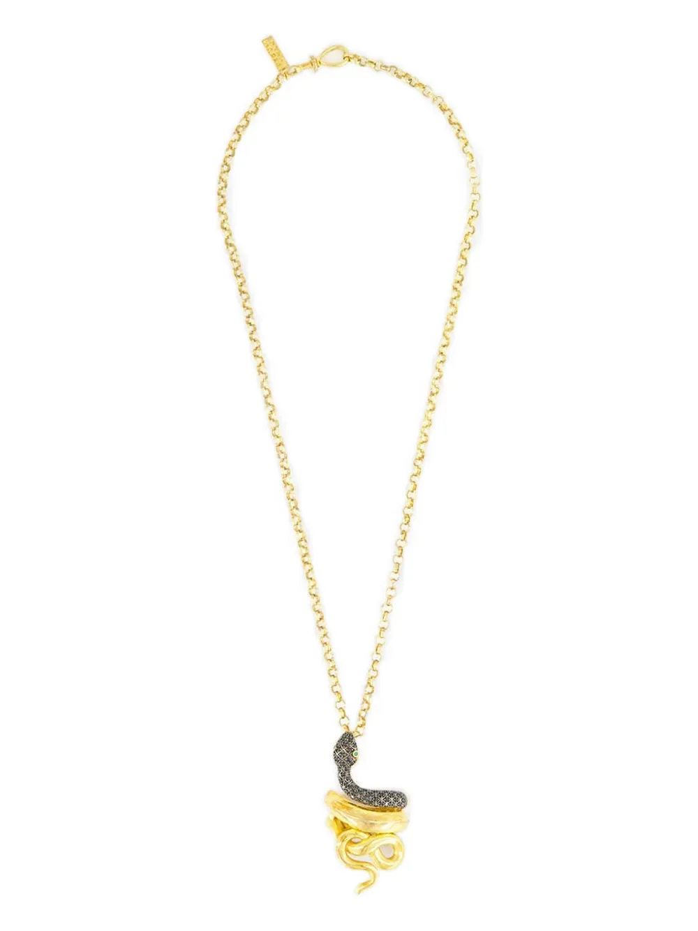 Begüm Khan Snake Zircon Necklace In Gold