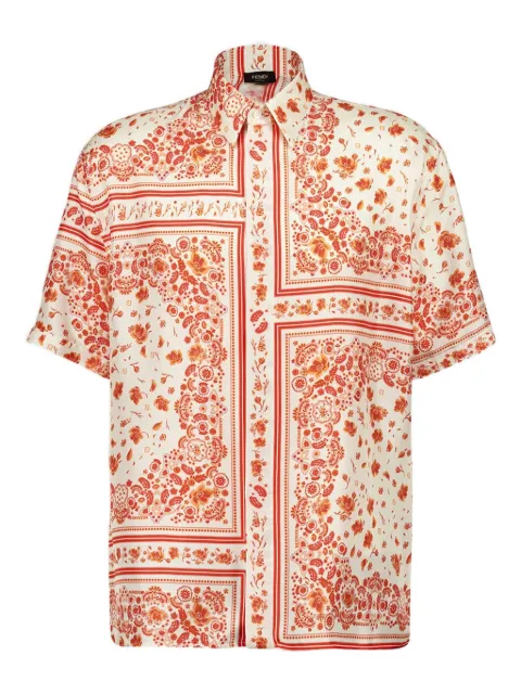 FENDI bandana-print short-sleeve shirt