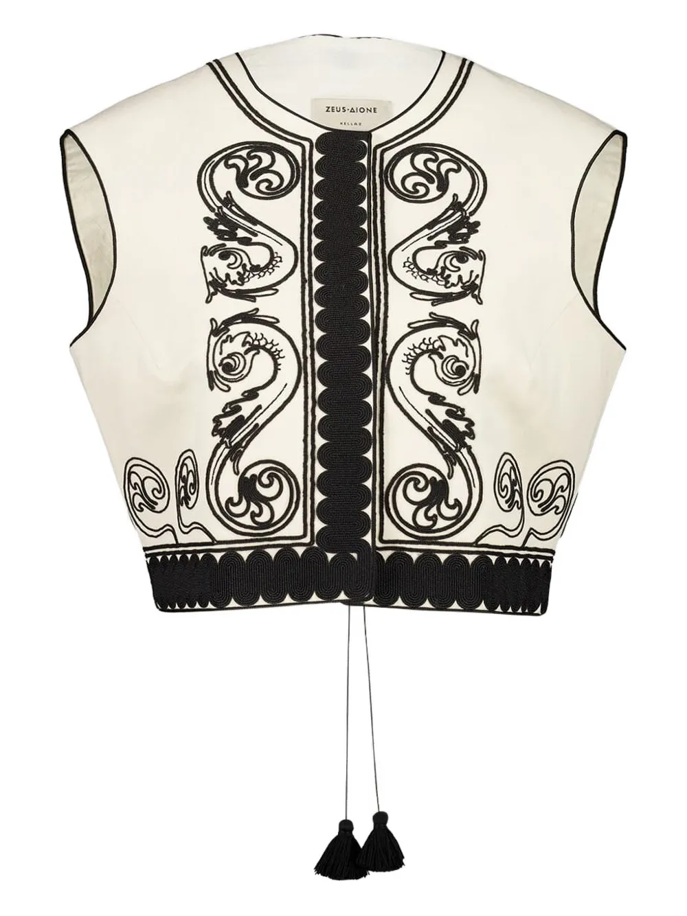 Kimata embroidered vest