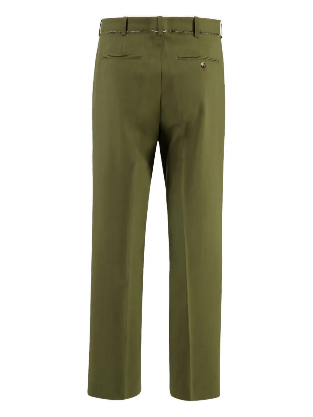 Marni pleat-detail wool trousers - Groen
