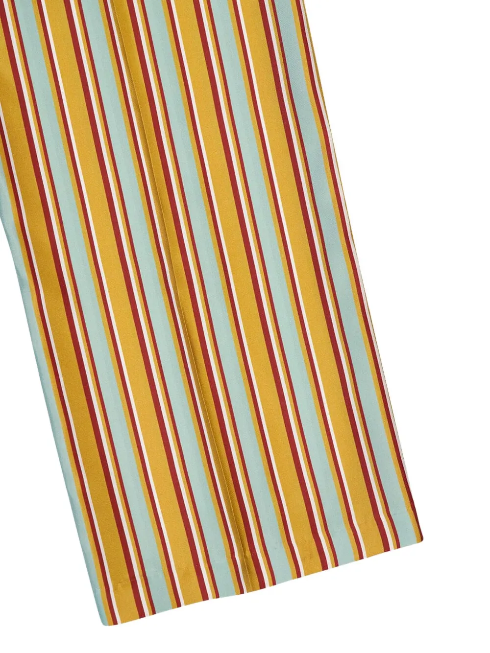  Paula Striped Silk Twill Trousers - Green 