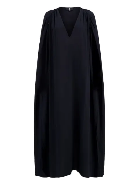 Su cape v-neck dress