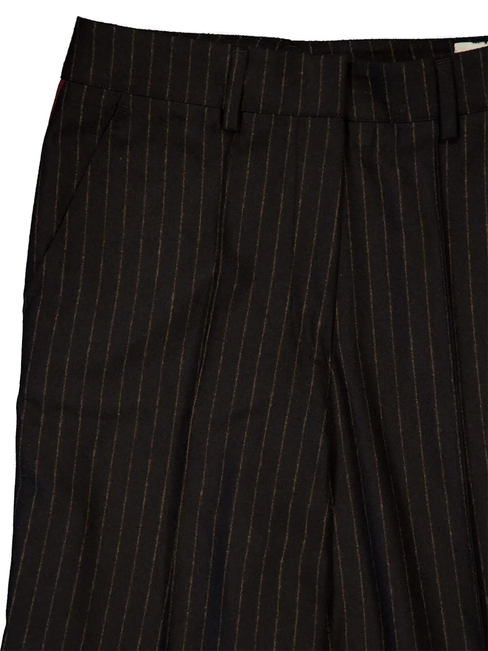 Paula Pinstripe Side-stripe Trousers In Multi