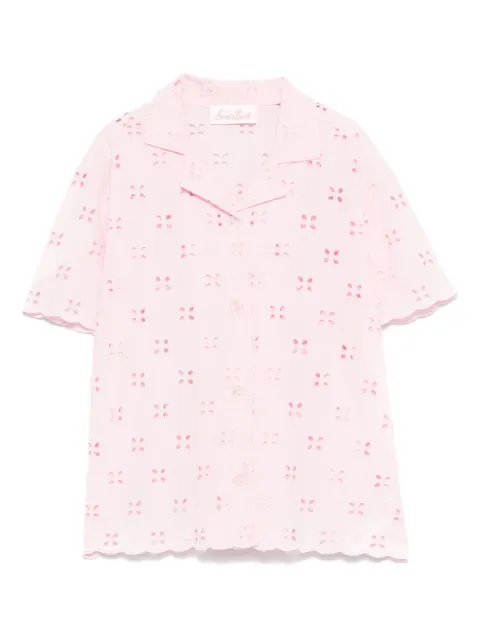 MC2 Saint Barth Kids broderie-anglaise shirt