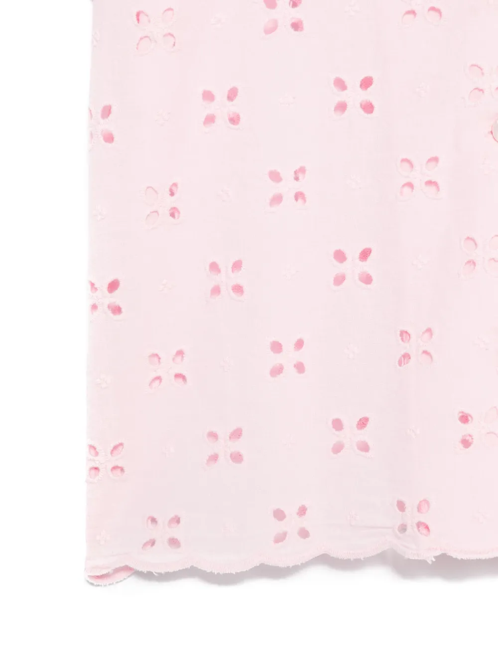 MC2 Saint Barth Kids Broderie anglaise shirt Roze