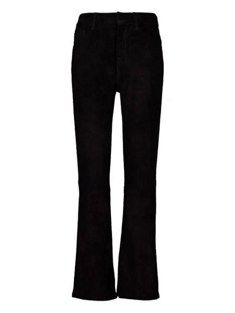 PAULA flared suede trousers
