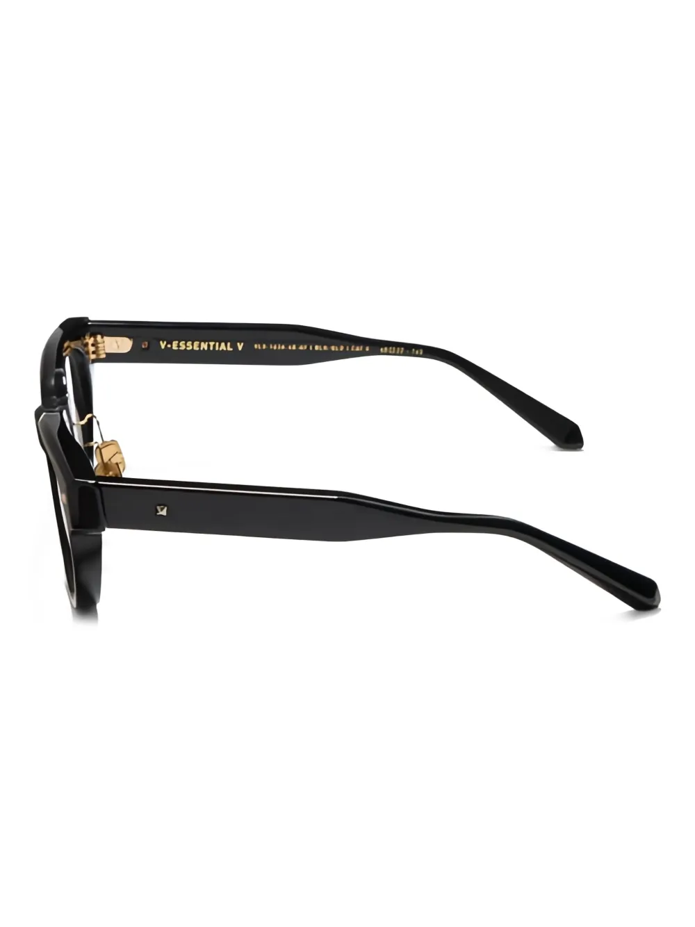 VALENTINO GARAVANI EYEWEAR Bril met rond montuur Zwart