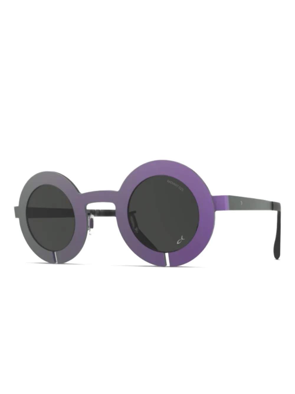  Blackfin Slot-r Round-frame Sunglasses - Purple 