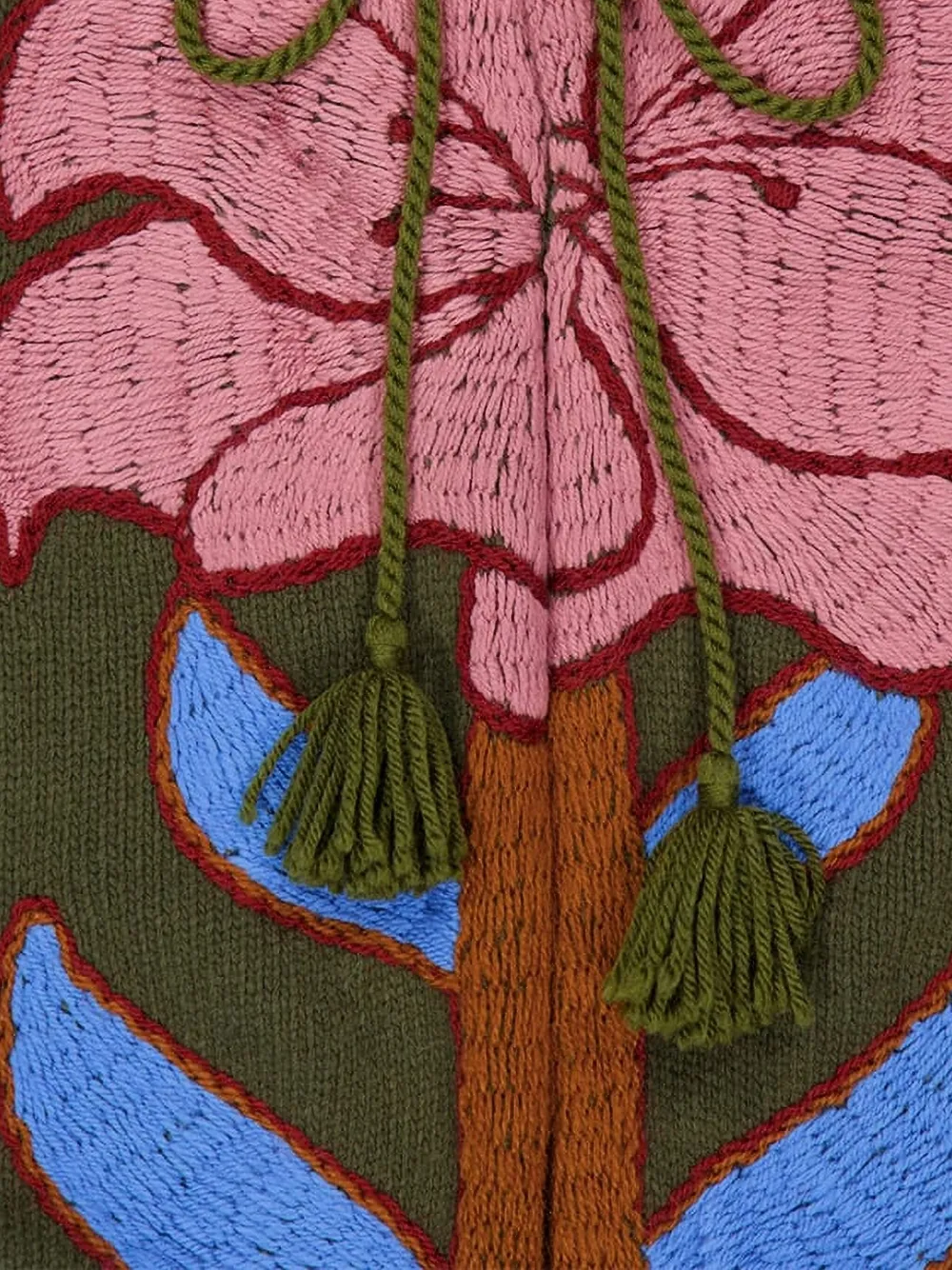 PAULA tiger-flower embroidered cape | Capes | Image 2