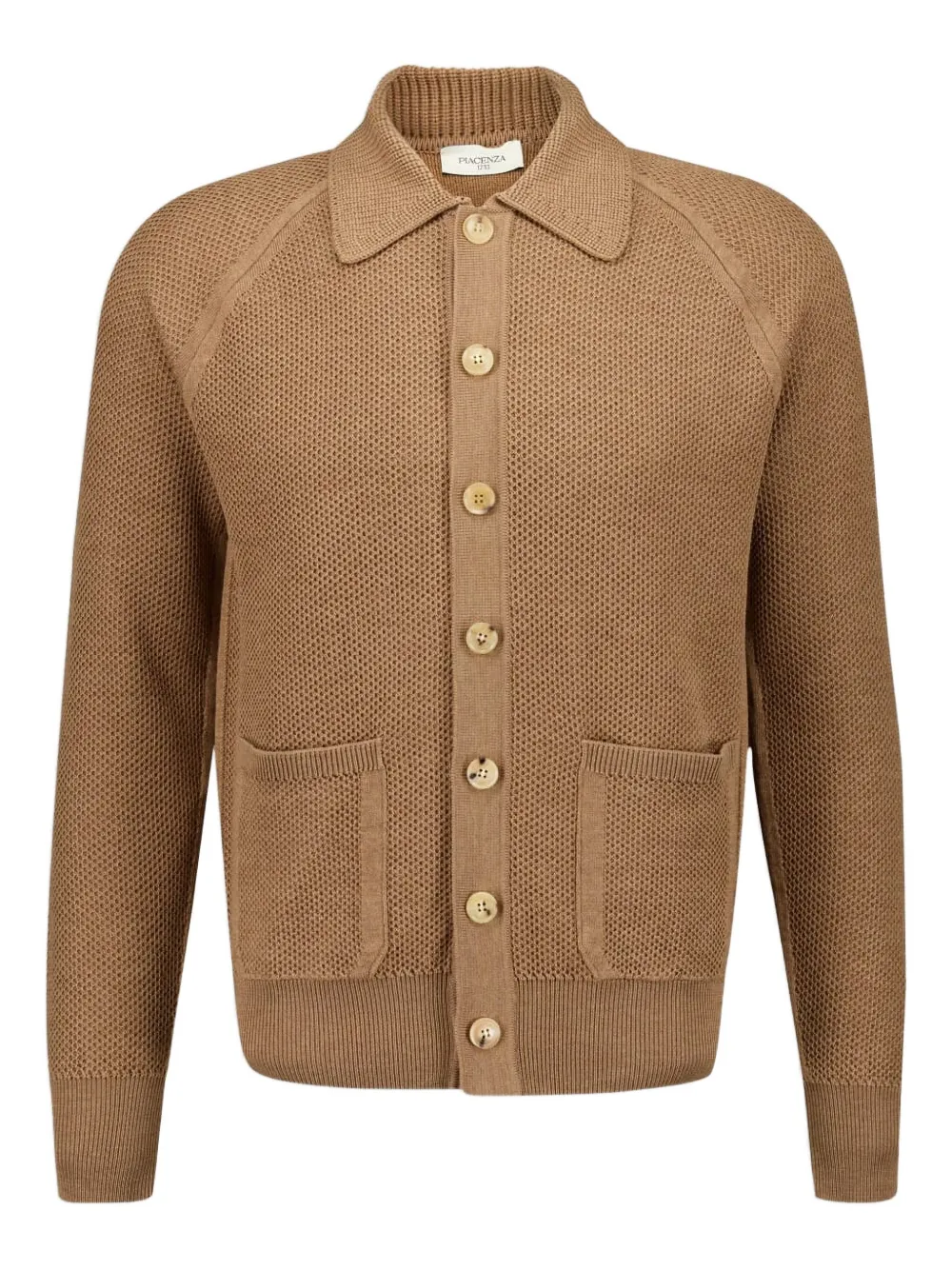 Piacenza Cashmere button-up wool overshirt | Brown | Image 1