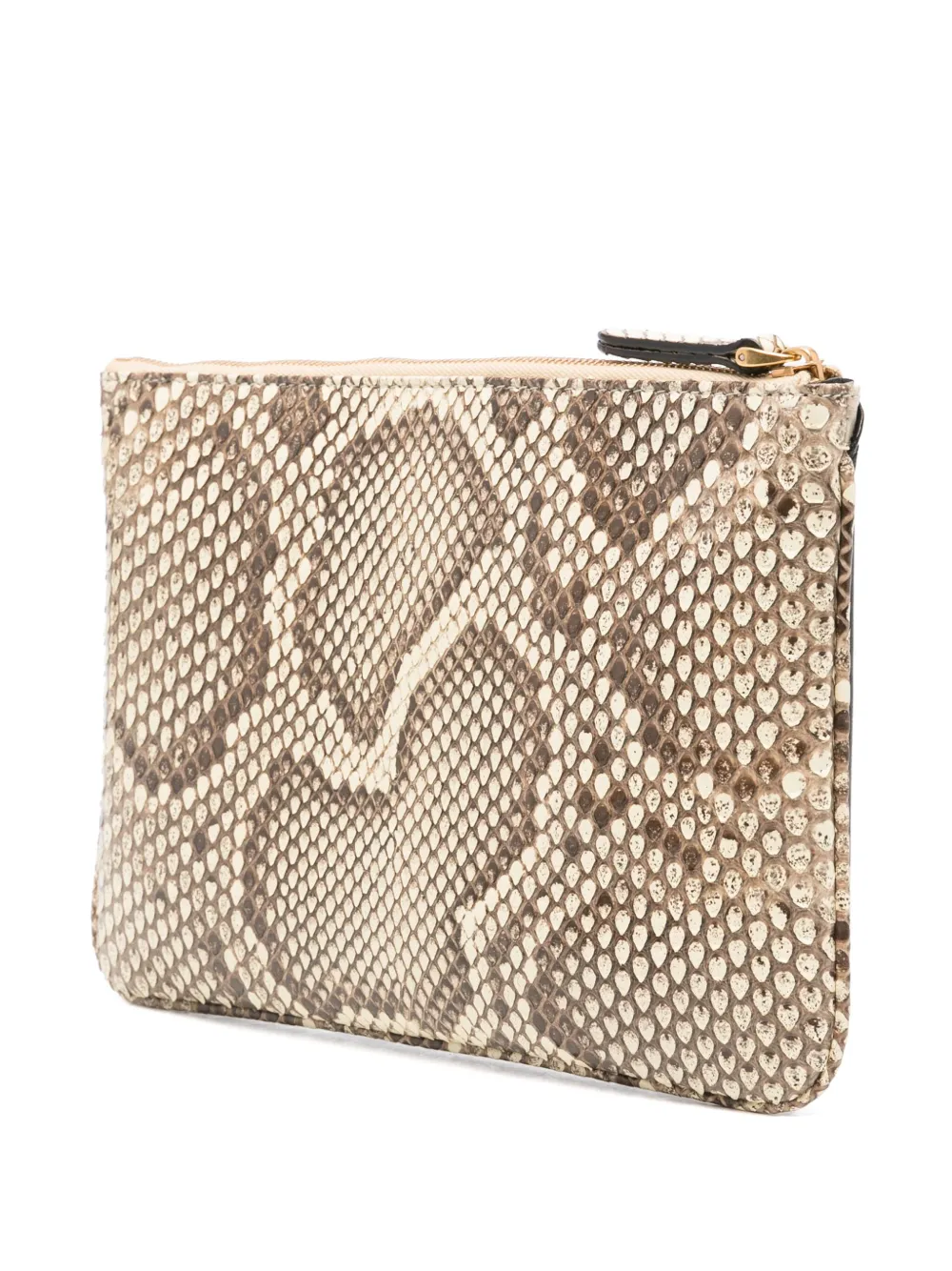 Valentino Garavani Viva Superstar leather clutch bag Beige