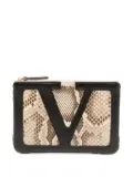 Valentino Garavani Viva Superstar leather clutch bag - Neutrals