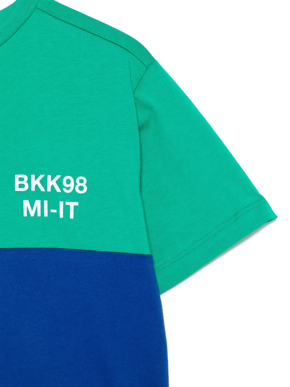 BIKKEMBERGS KIDS T-shirt met colourblocking Groen