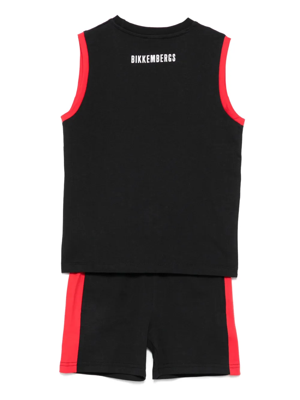 Bikkembergs Logo-print Tank Top And Shorts Set In Black