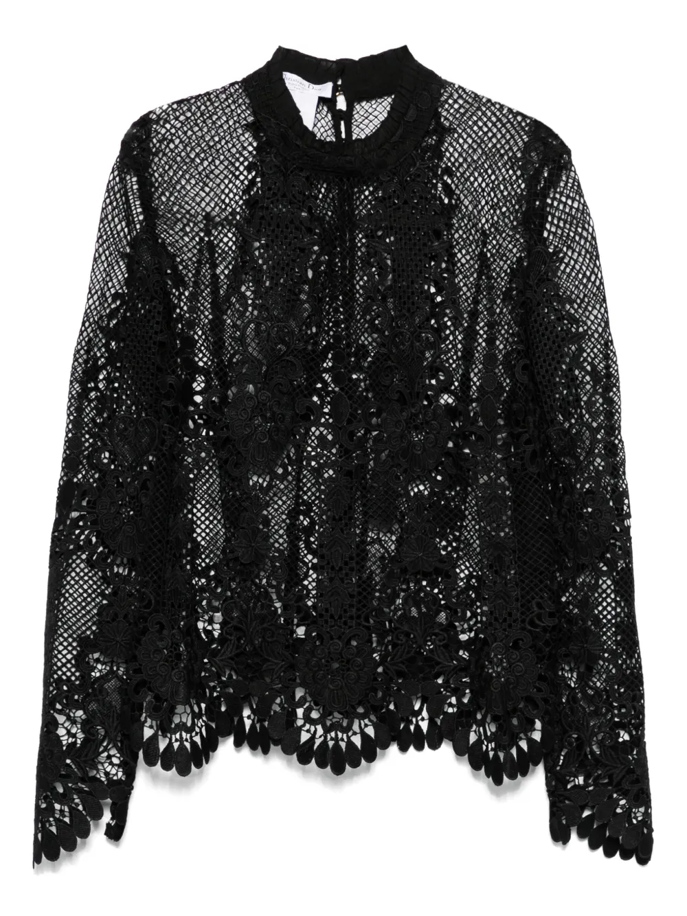 Christian Dior Pre-Owned 1990s クロシェ トップ - ブラック Christian Dior Pre-Owned 1990s クロシェ トップ - ブラック