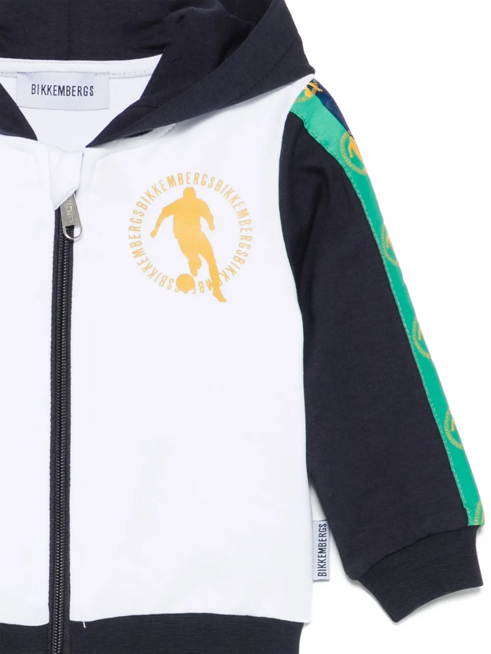 BIKKEMBERGS KIDS Hoodie met logoprint Wit