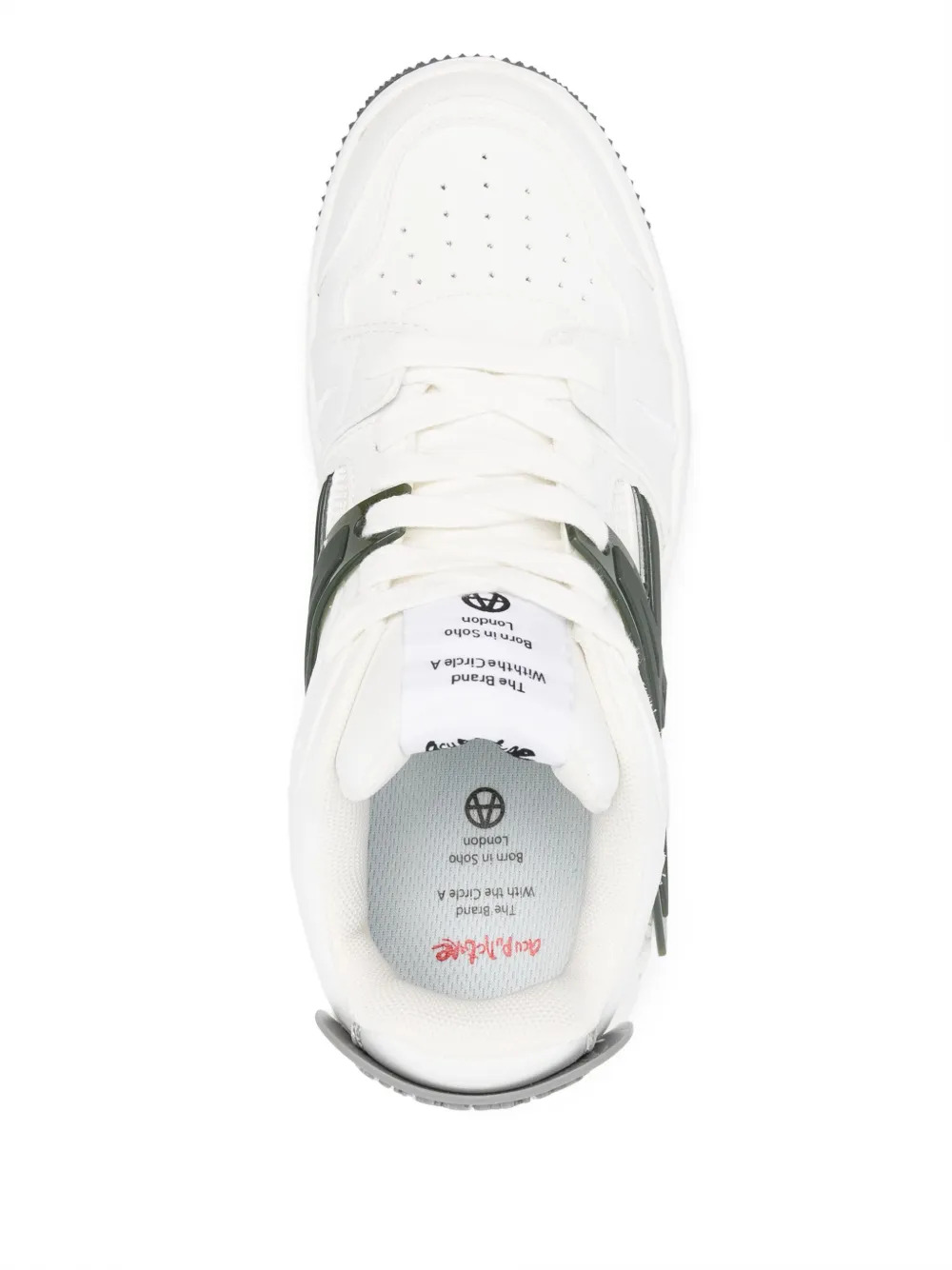 ACUPUNCTURE 1993 panelled low-top sneakers White