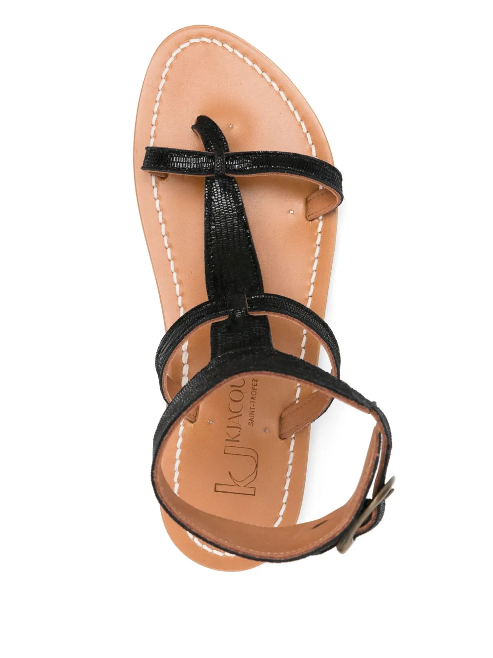 K. Jacques leather sandals Black