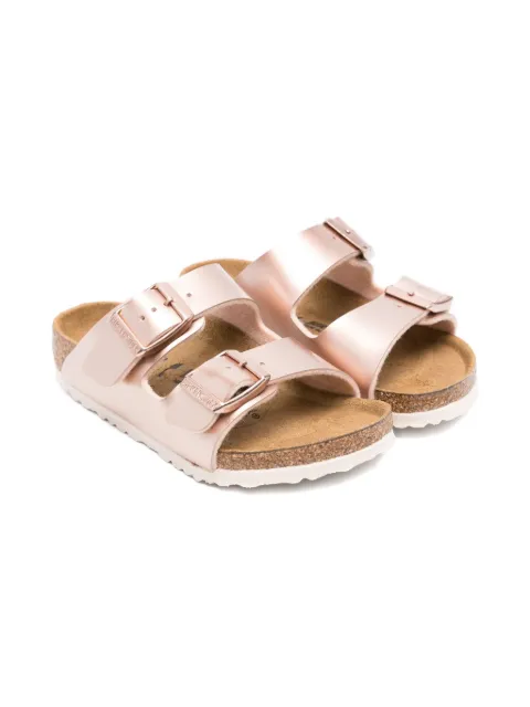 Birkenstock Kids Arizona two-strap buckled sandals
