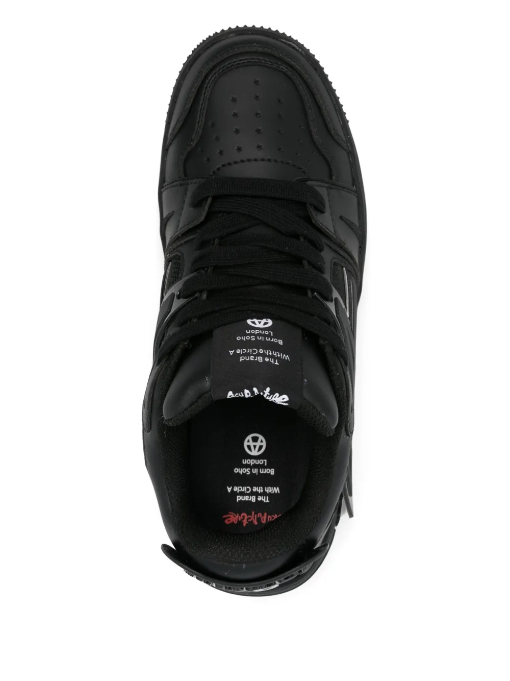 ACUPUNCTURE 1993 panelled sneakers Black