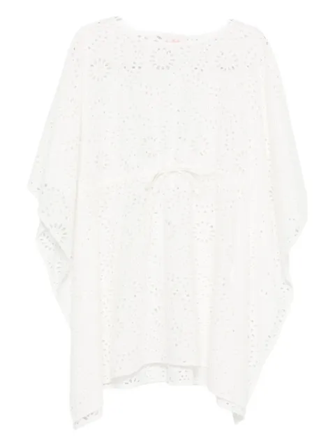 MC2 Saint Barth broderie-anglaise drawstring mini dress
