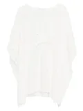 MC2 Saint Barth broderie-anglaise drawstring mini dress - White
