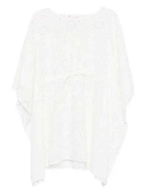 MC2 Saint Barth broderie-anglaise drawstring mini dress