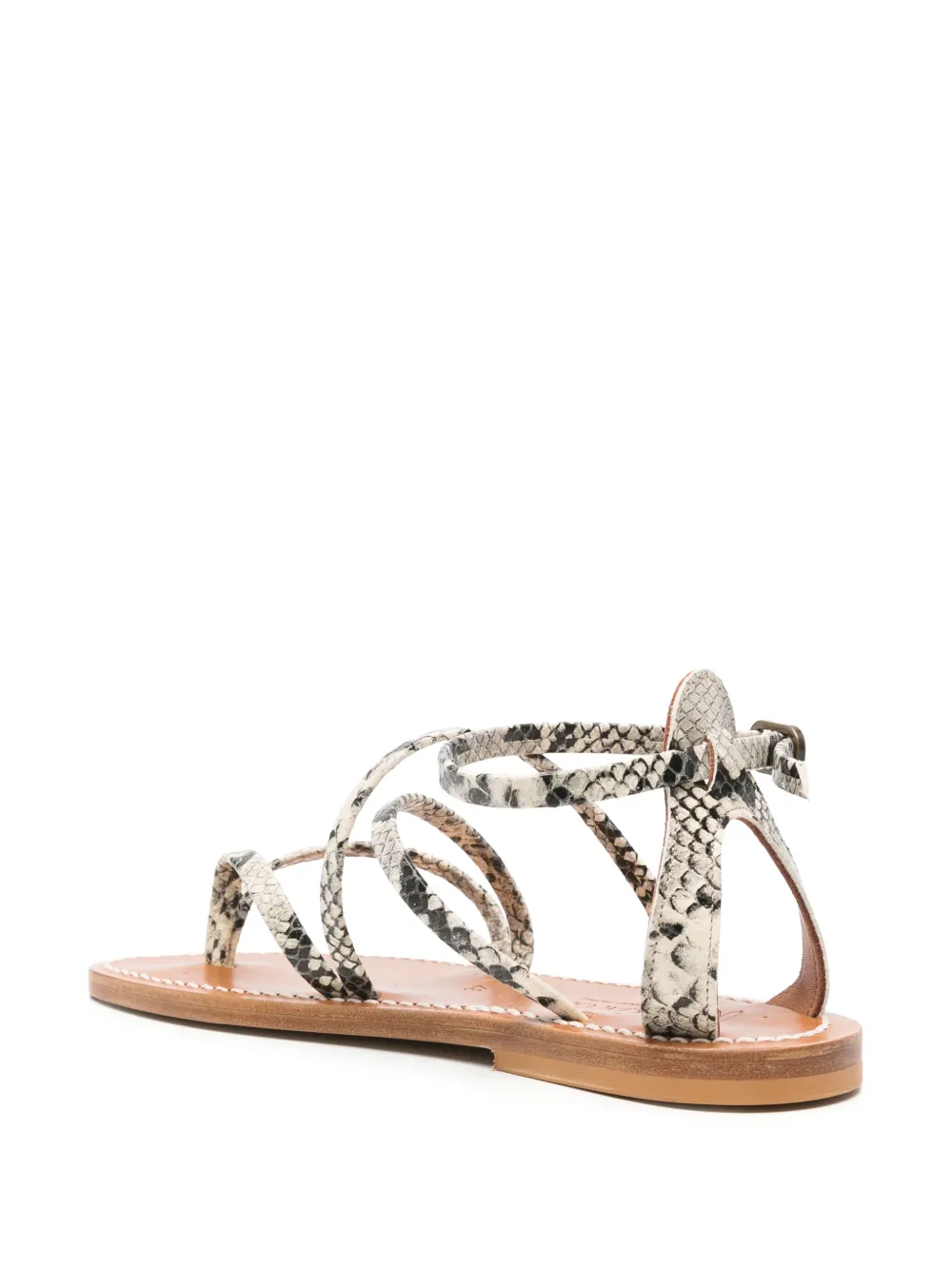 K. Jacques Epicure leather sandals Neutrals