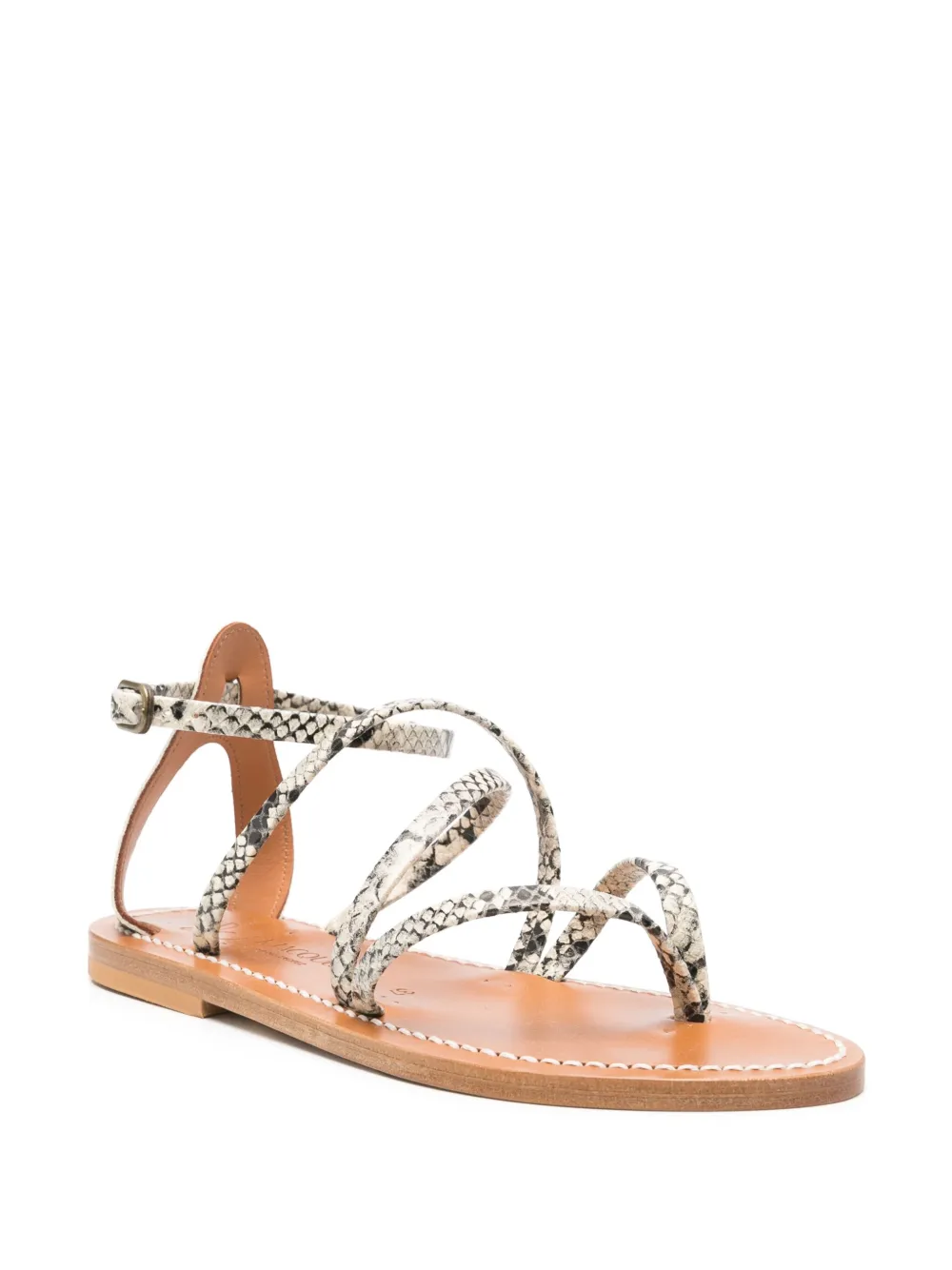K. Jacques Epicure leather sandals Neutrals