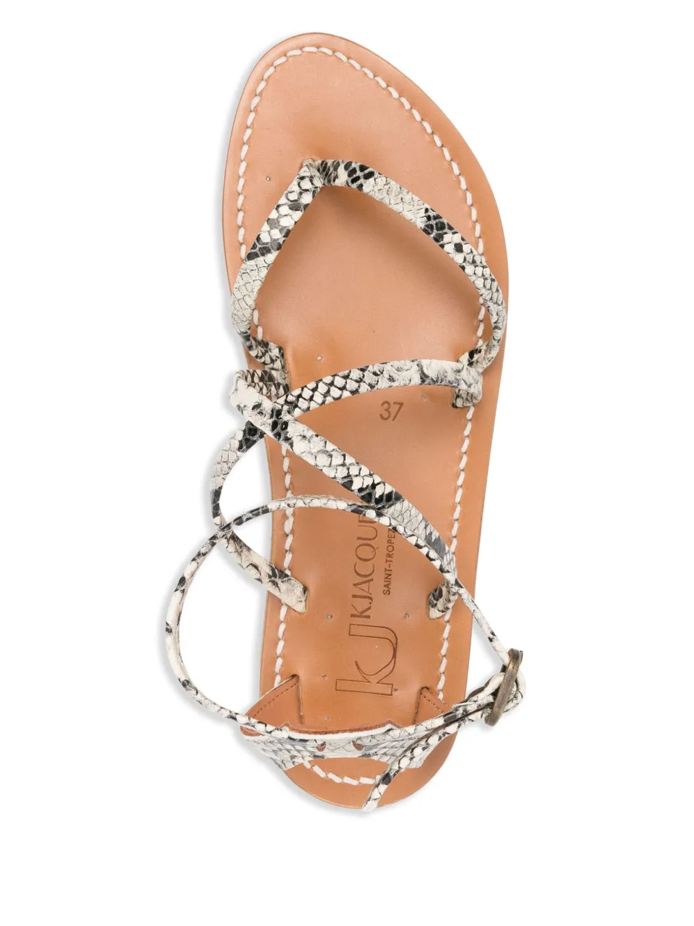 K. Jacques Epicure leather sandals Neutrals