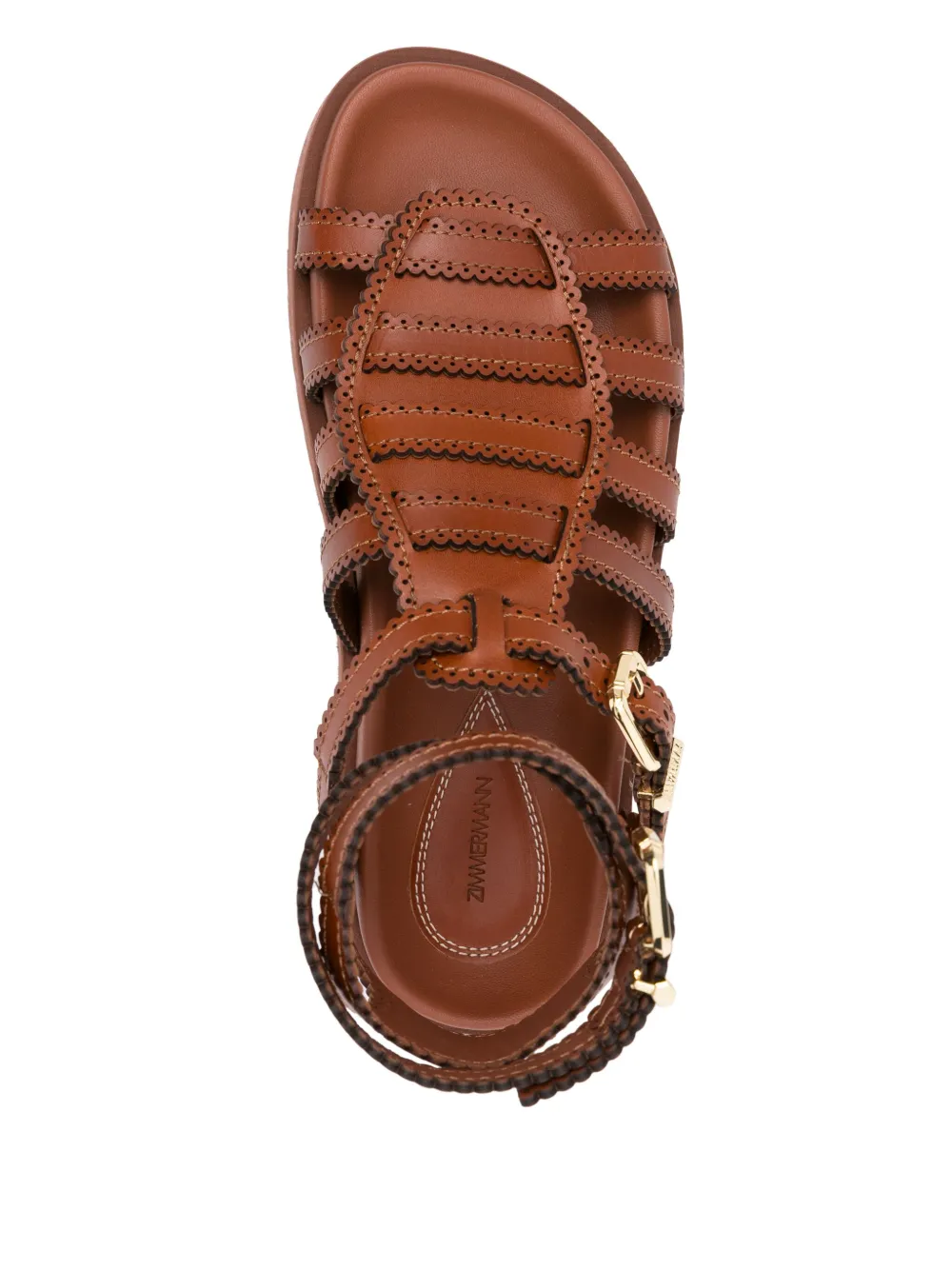 ZIMMERMANN Goldie sandals Brown