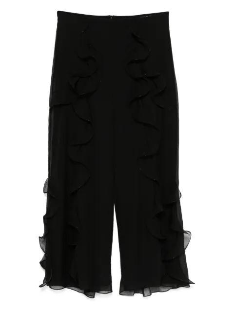 PatBO ruffle-detailing trousers 