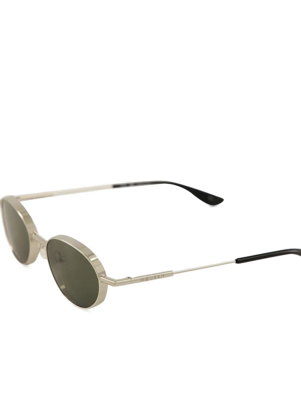 Alexander Mcqueen Oval-frame Sunglasses In Green