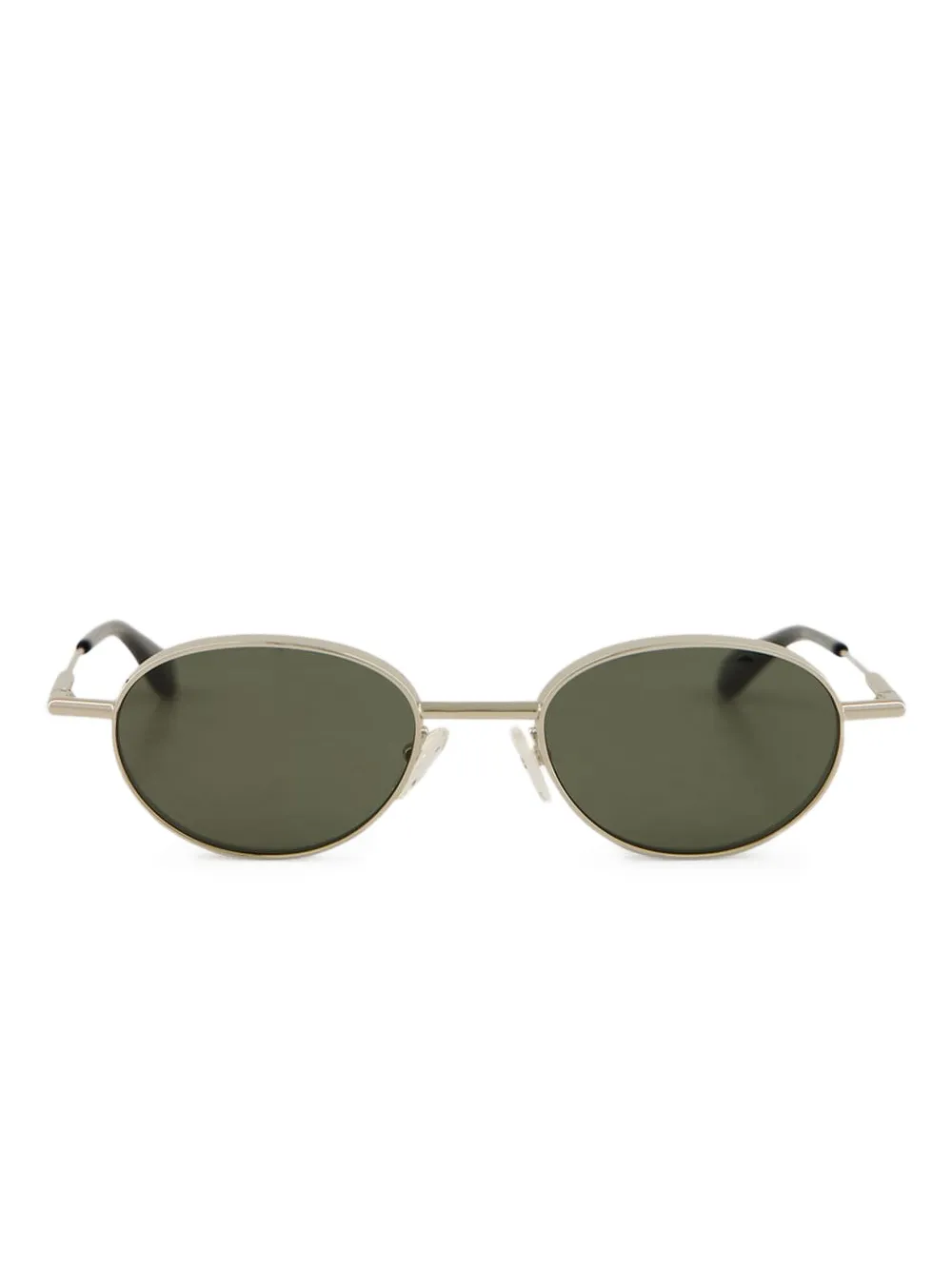 Alexander McQueen Eyewear oval-frame sunglasses | Silver | Image 1