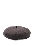 Loro Piana silk beret - Brown