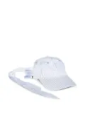 Fiorucci embroidered-logo ribbon cap - White