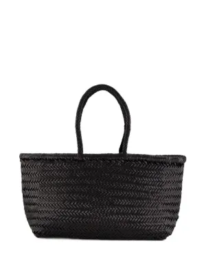 DRAGON DIFFUSION Mini Flat Gora Tote Bag | Black | FARFETCH CA