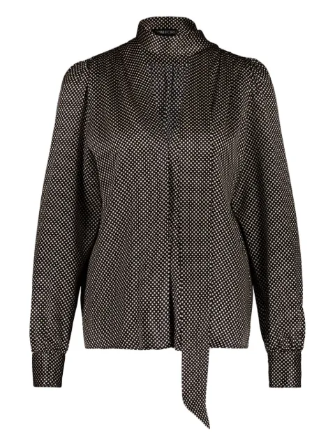 TOM FORD blusa con estampado de lunares