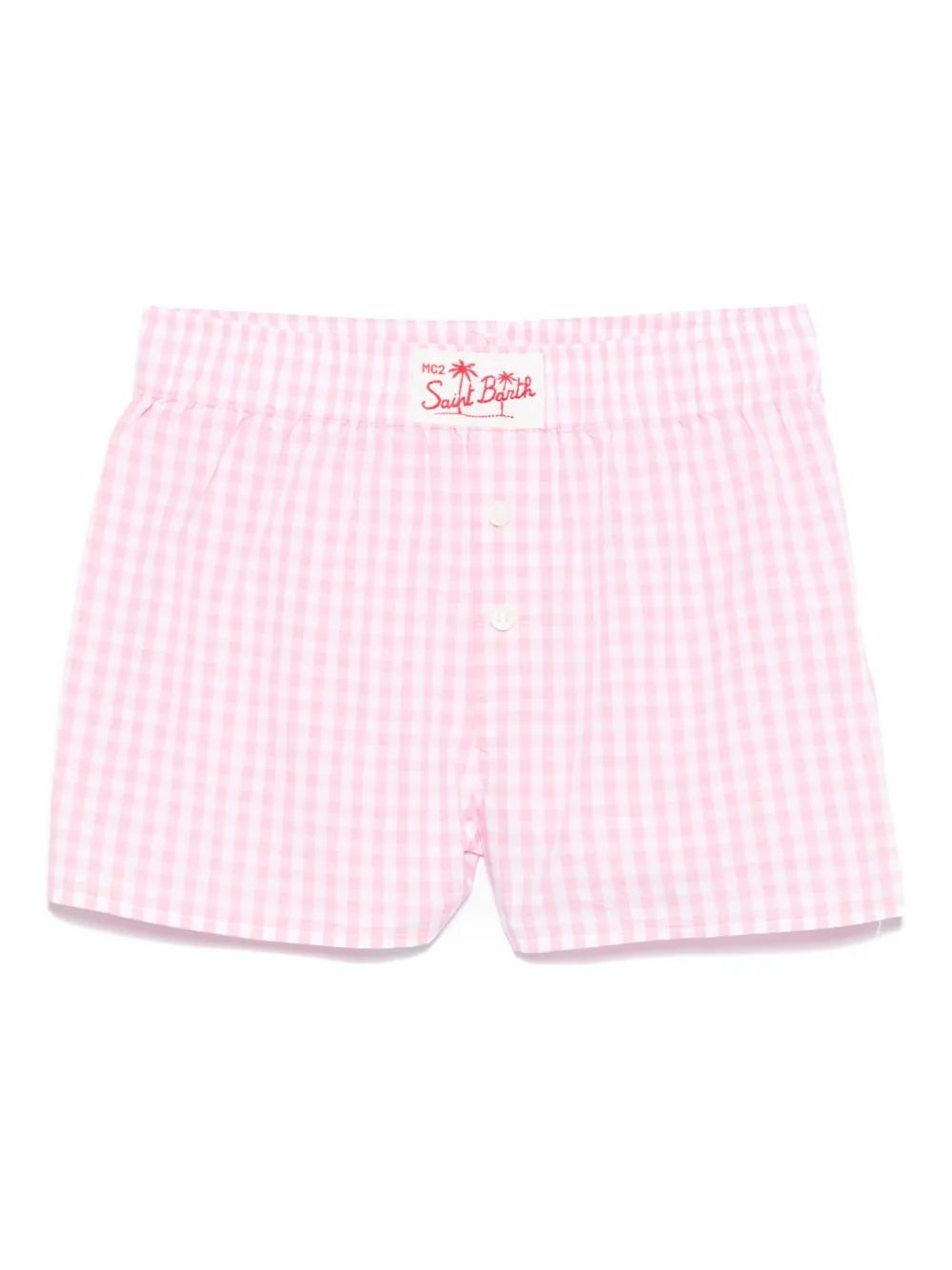 MC2 Saint Barth Kids poplin shorts | Pink | Image 1