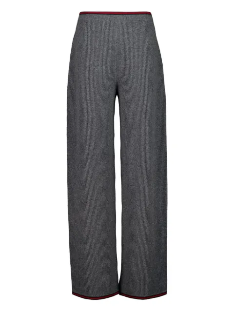 Gucci felted knit straight trousers