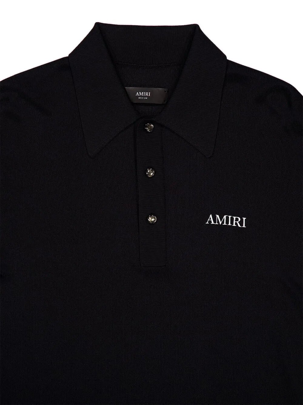 AMIRI Poloshirt met geborduurd logo Zwart