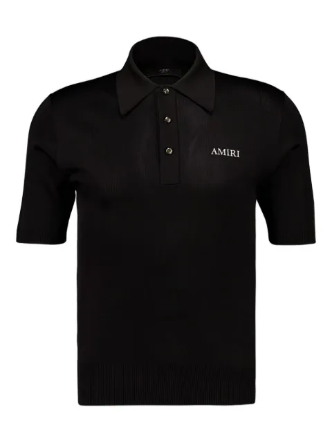 AMIRI playera tipo polo con logo bordado