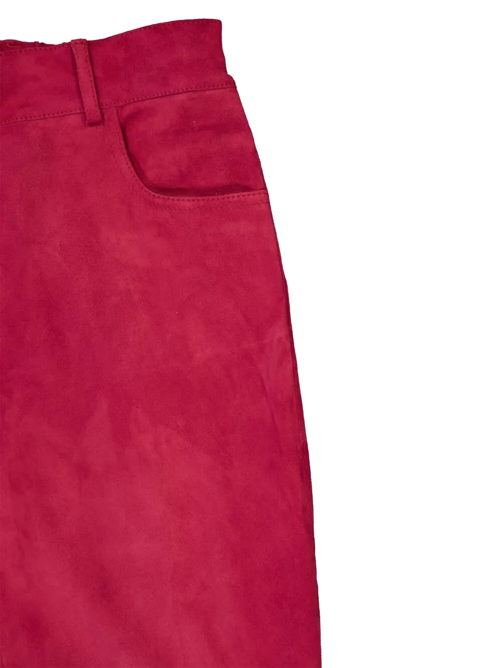 PAULA Alice flared broek met borduurwerk Rood