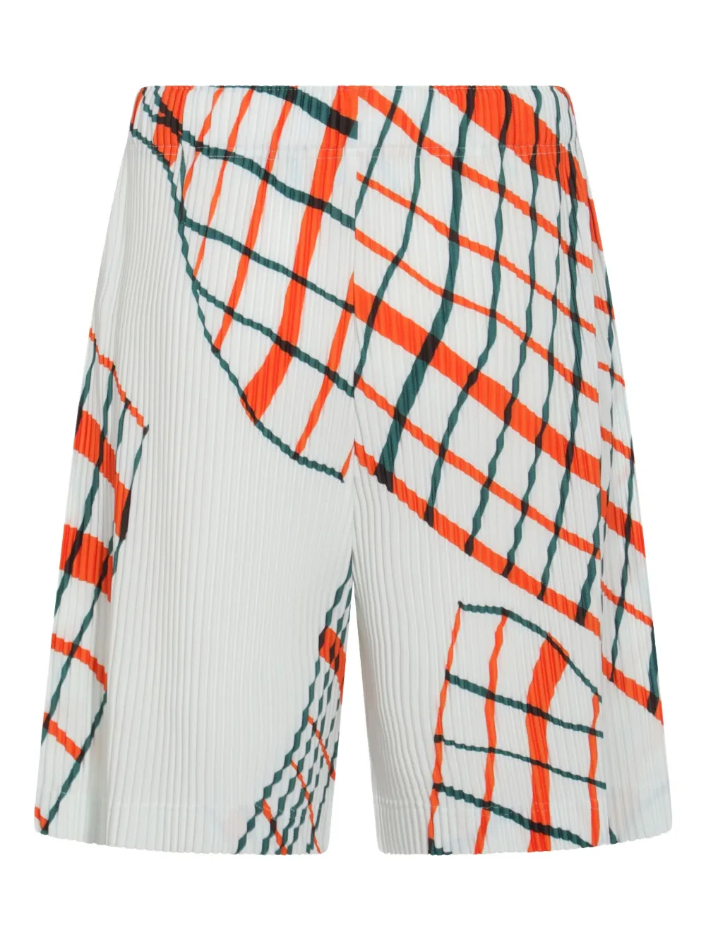 Homme Plissé Issey Miyake Geplooide shorts - Wit