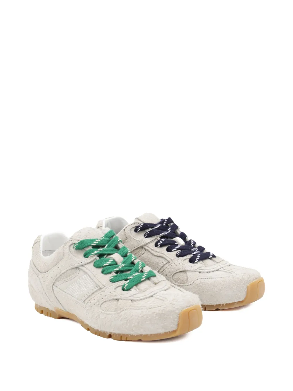ALOHAS textured lace-up trainers Neutrals