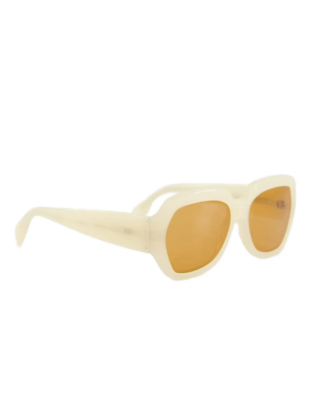 Retrosuperfuture Zonnebril met geometrisch montuur Beige
