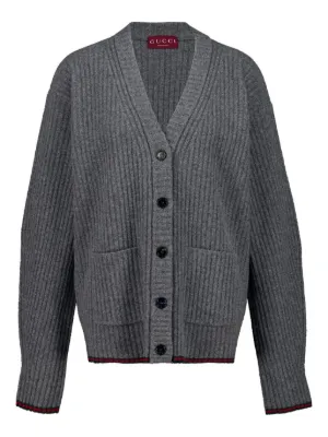 Miu Miu Cashmere Cardigan | Grey | FARFETCH