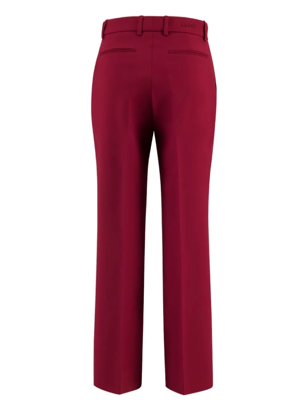 Gucci Broek met cr&ecirc;pe textuur - Rood