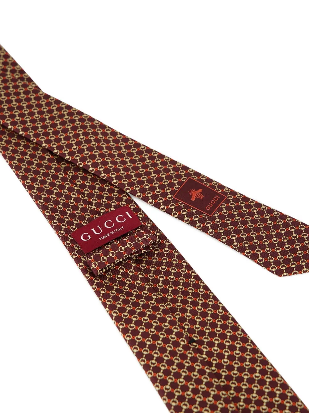 Gucci Zijden stropdas met jacquard Rood